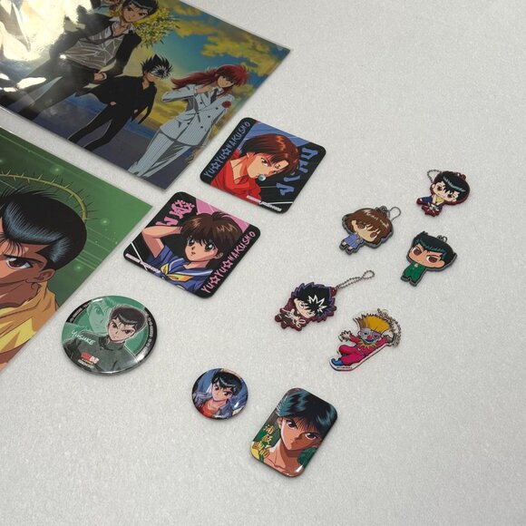 Yu Yu Hakusho Anime Toy Goods Lot - 90s Vintage Keychain Pins - Japan Import 90s - Picture 13 of 13